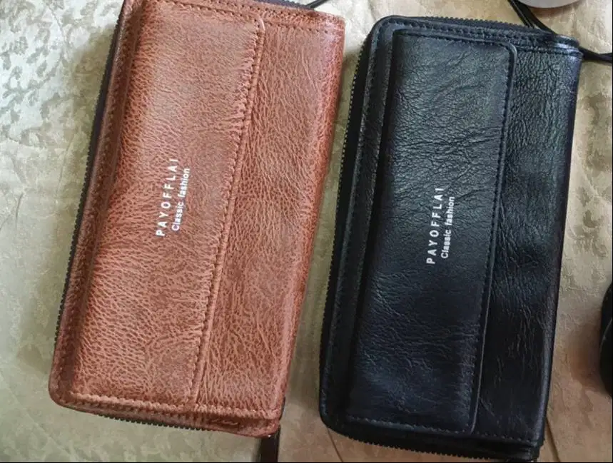 Dompet Panjang PAYOFFLAI Original Cokelat / Hitam Preloved