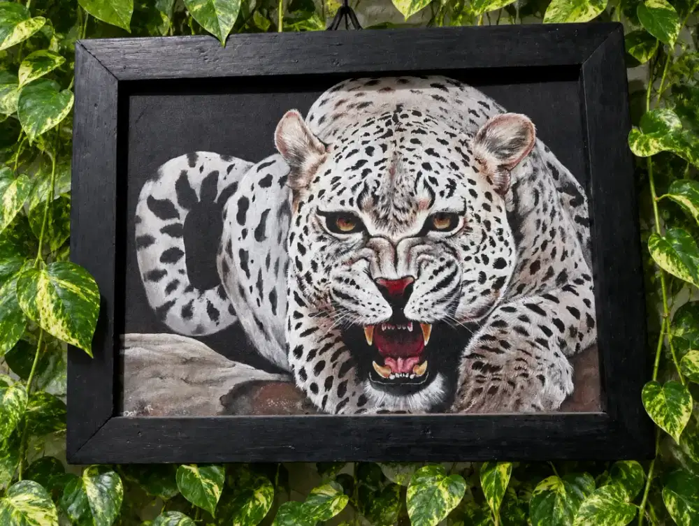 Jual lukisan macan tutul
