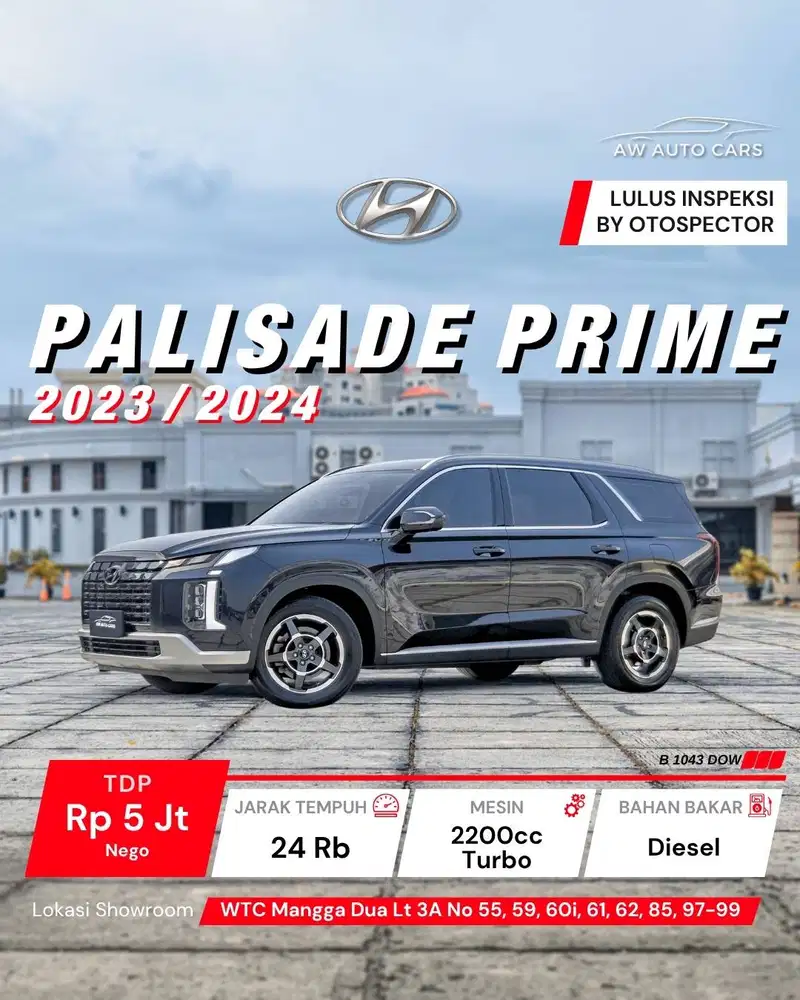 Hyundai Palisade Prime 2024 NIK 2023 mdl Signature AWD 2022