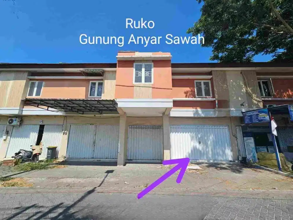 BARU RUKO GUNUNG ANYAR SAWAH 2 LT
