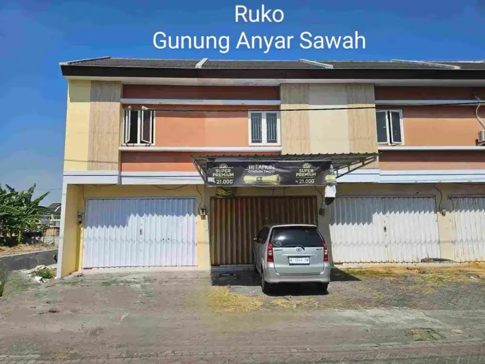 JUAL RUKO GUNUNGANYAR 2 LANTAI