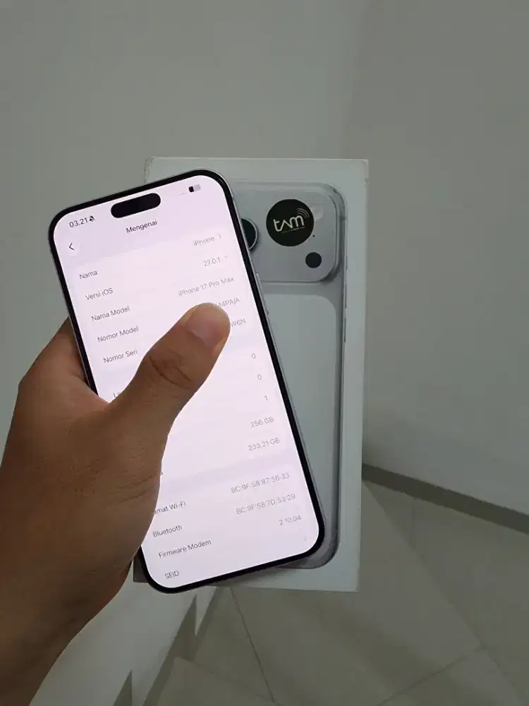 Iphone 17 Promax 256GB Sillver Ibox