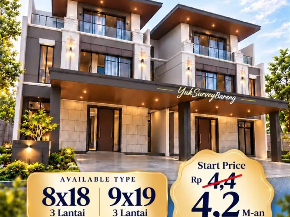RUMAH 3LT 8X18 9X19 ALTADENA PRIME ! NOW LAUNCHING DPTKAN BENEFIT TERBAIK!