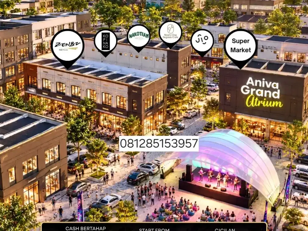 RUKO GRAND BOULEVARD ANIVA by paramount land gading serpong LOKASI TERBAIK 3MAN 3LANTAI BEST OFFER 081285153957