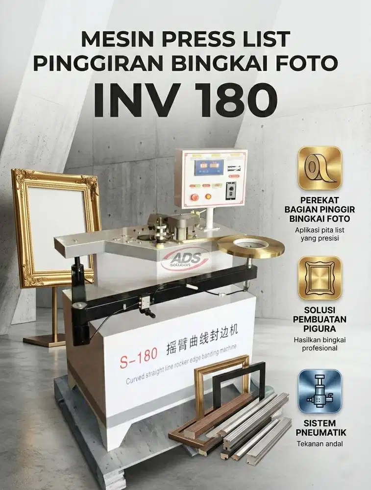 MESIN PRESS LIST PINGGIRAN BINGKAI FOTO / PIGURA INV 180