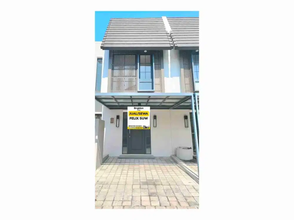Dijual/Disewakan Rumah 2 lt @ Amesta Living Intiland - Gunung Anyar