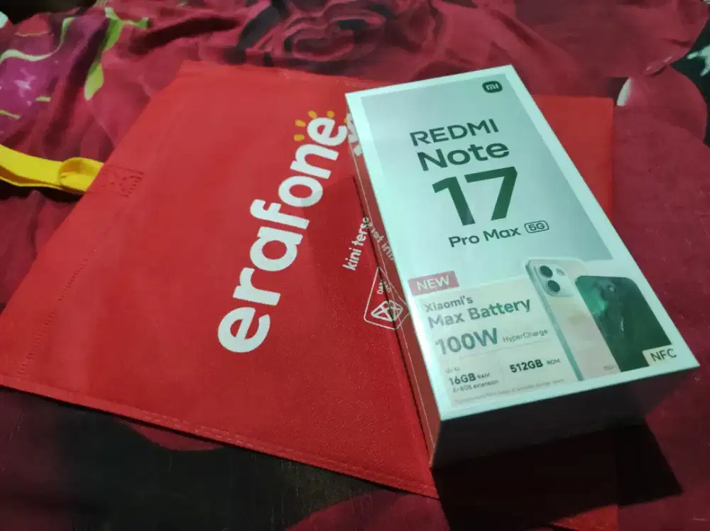 Redmi 17 pro max RAM 8/512GB New/Baru garansi Resmi segelan dus