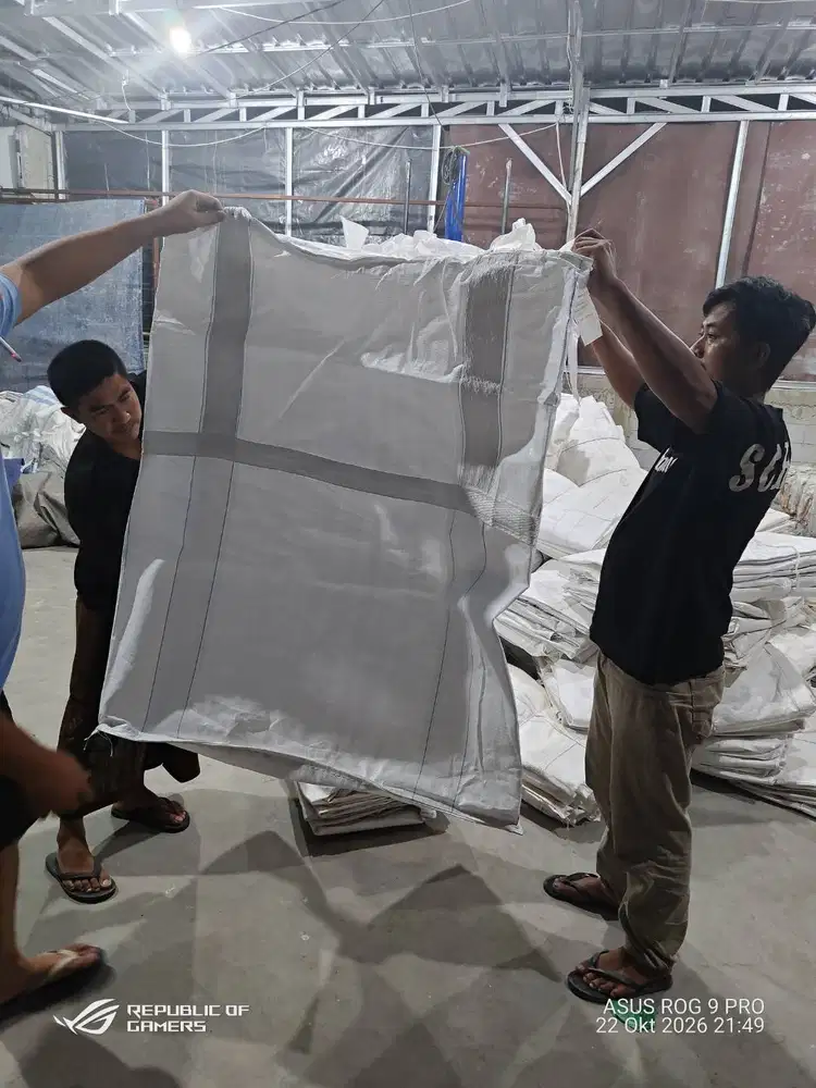Jumbo bag kapasitas 1ton dan 500kg