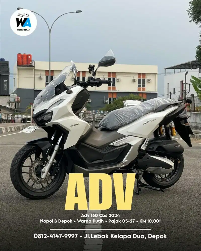 Cash/Kredit Honda Adv 160 Cbs Tahun 2024 GARANSI MESIN