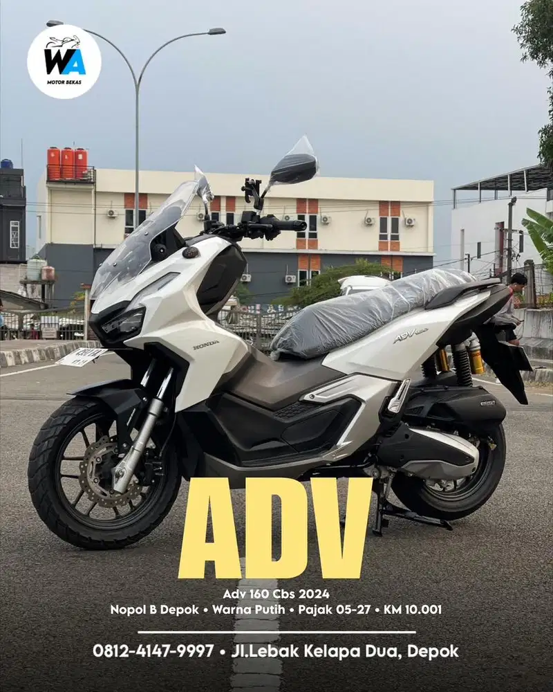 Honda Adv 160 Cbs Tahun 2024 Cash/Kredit GARANSI MESIN
