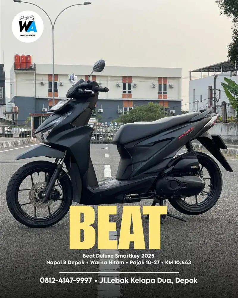 DP 500 RIBU Honda Beat Deluxe Keyless Tahun 2025 Cash/Kredit