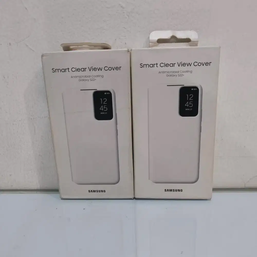 Smart Clear View Cover Samsung Galaxy S22+ Plus Antimicrobial Coating