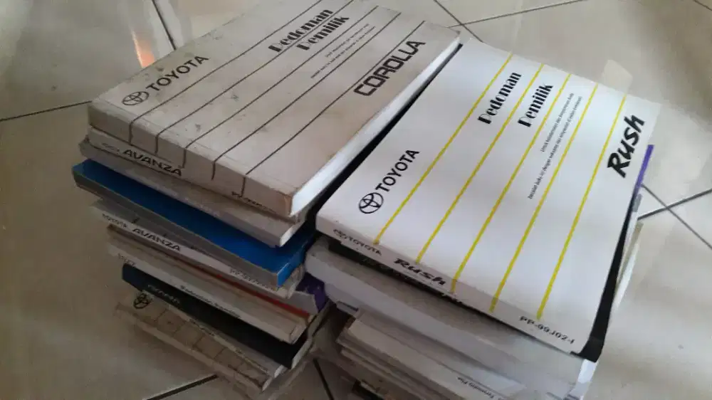 BUKU PANDUAN / MANUAL BOOK MOBIL BERBAGAI MERK,HRG BEDA2 SILAKAN TANYA