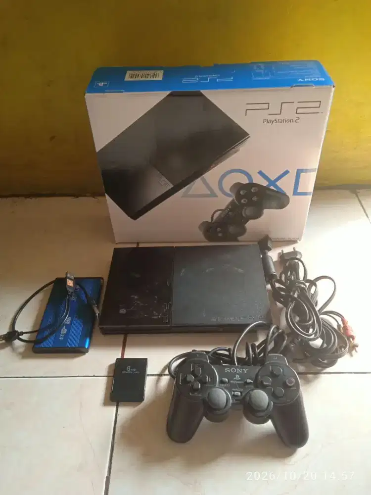 PS2 slim hardis mcbooth seri 9000 normal fullset Poris cipondoh