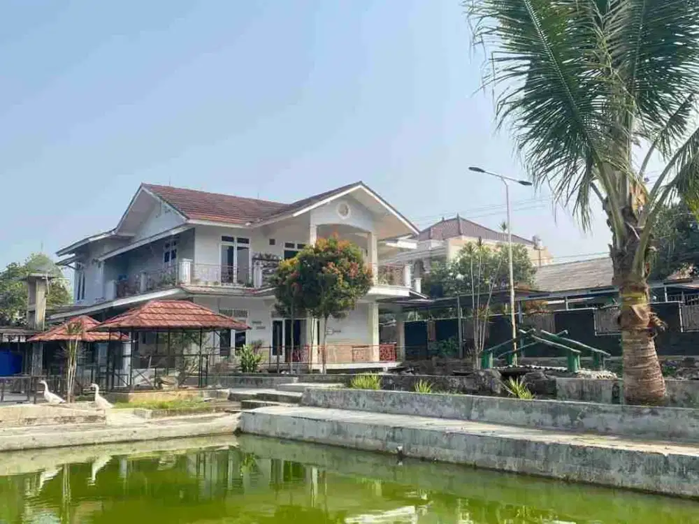 Rumah Villa Mewah Luas 2000 m lebih ada kolam ikan kebun