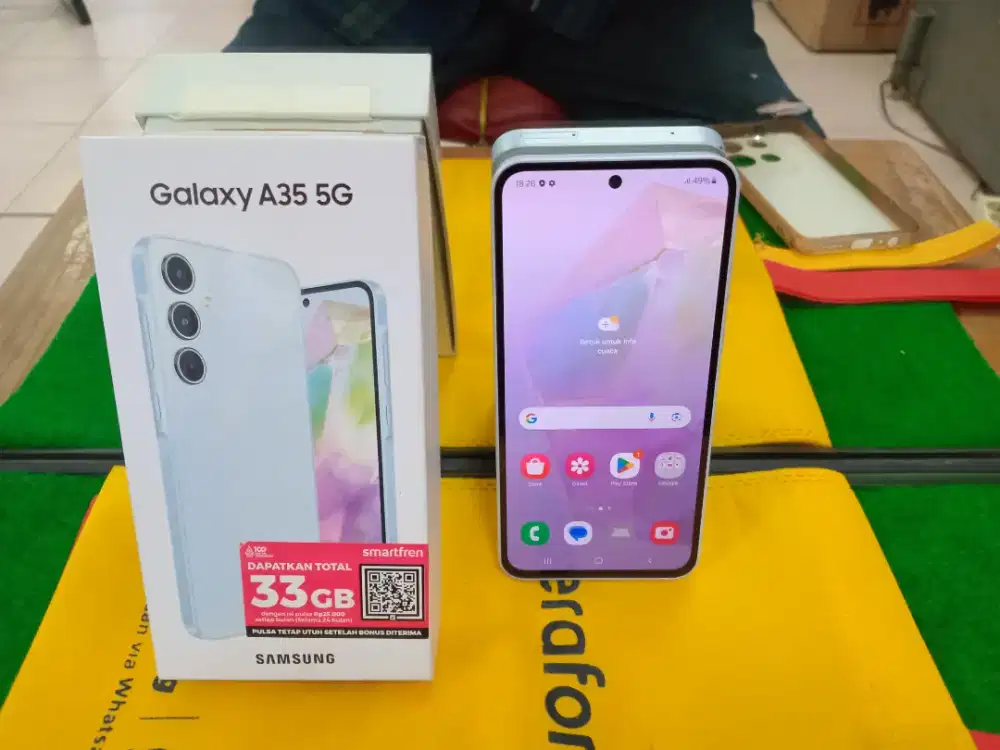 Samsung A35 5G ram 8/256 gb no minus mulus lengkap normal