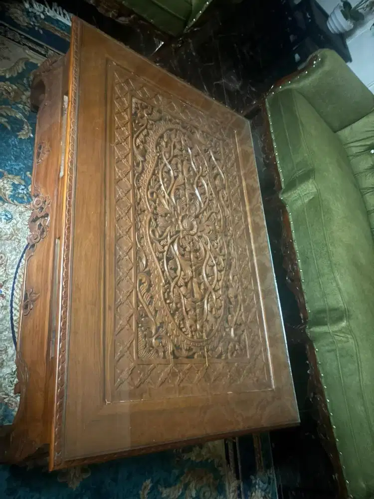 Meja ketapang 4 laci mewah