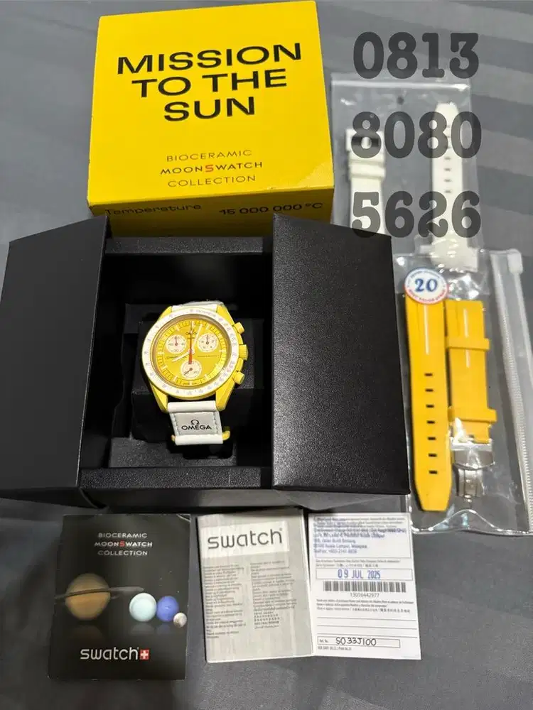 Swatch x Omega Mission To The Sun like new