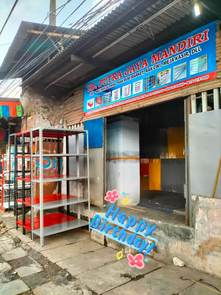 Rak besi redy stock siap kirim