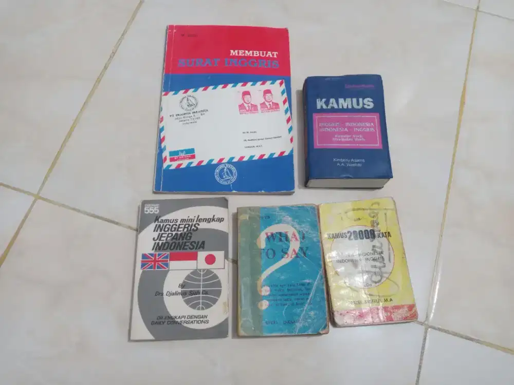 VINTAGE – Kamus Saku & MEMBUAT SURAT BAHASA INGGRIS – M. KIDO