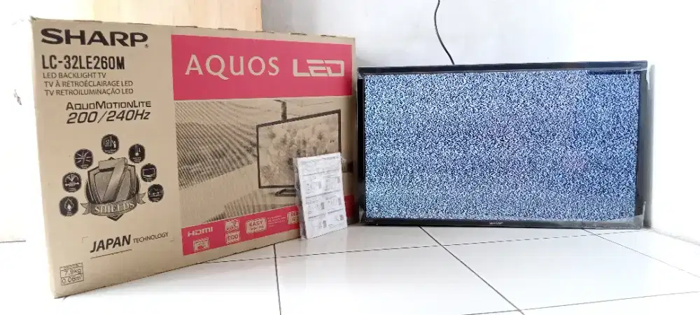Sharp 32in Siaran Analog !! 90 % Mulus