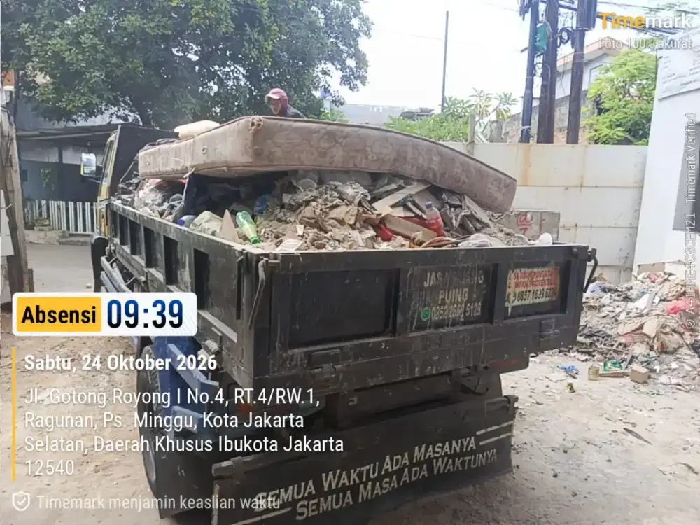 Jasa buang puing dan angkutan sampah proyek