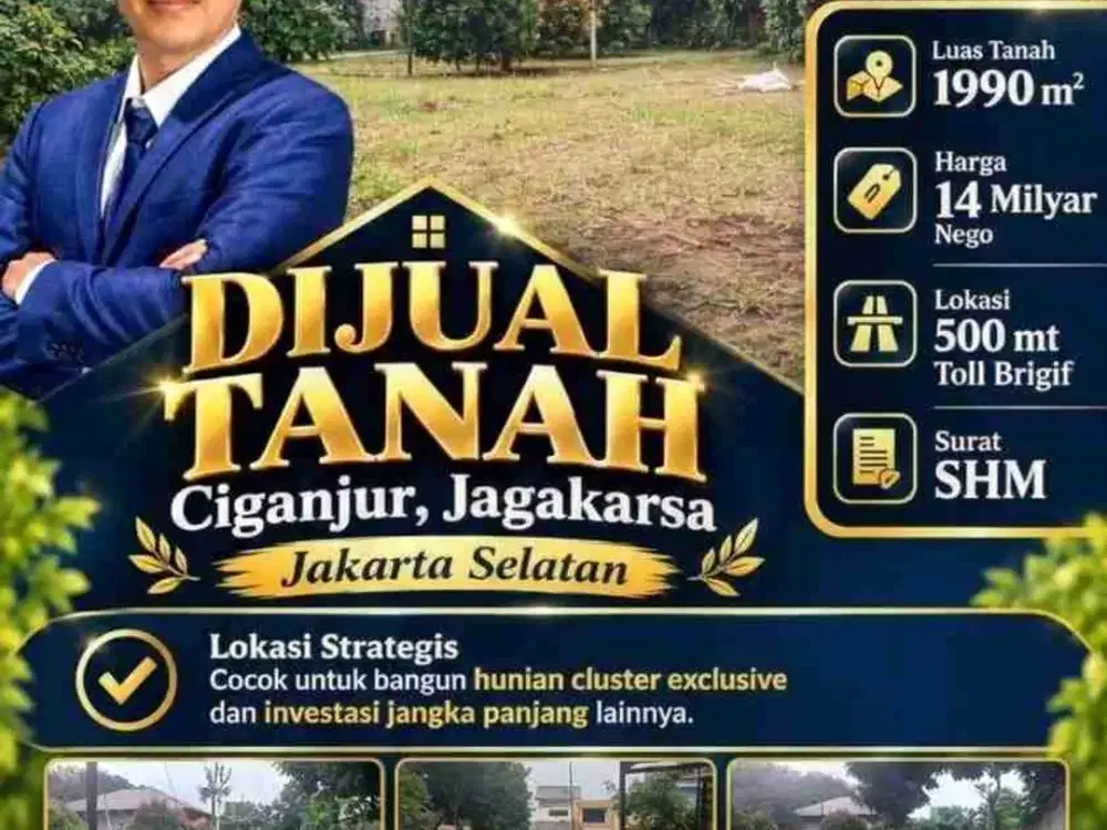 Dijual tanah di Ciganjur Jagakarsa Jakarta Selatan Indonesia