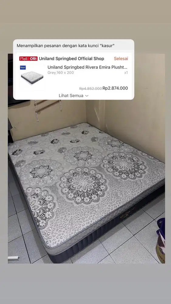 KASUR SPRINGBED UNILAND RIVERA 160x200