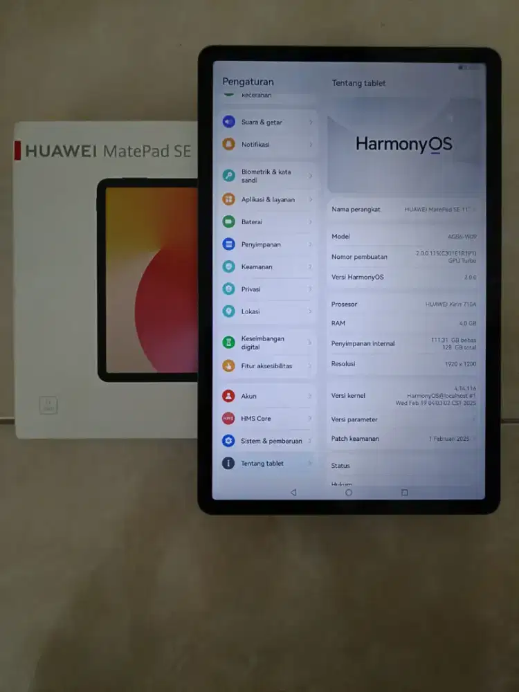 Huawei Matepad se 11 seperti baru 4/128