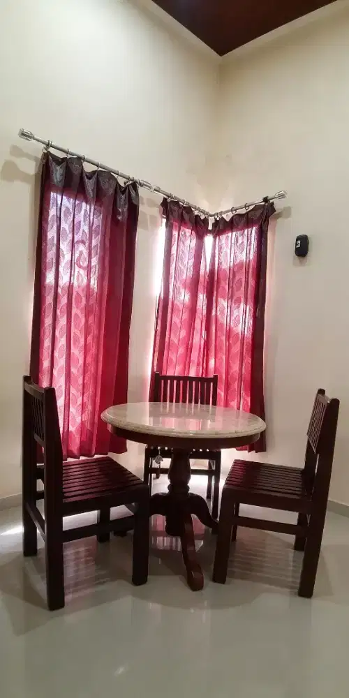 Meja Marmer kayu jati