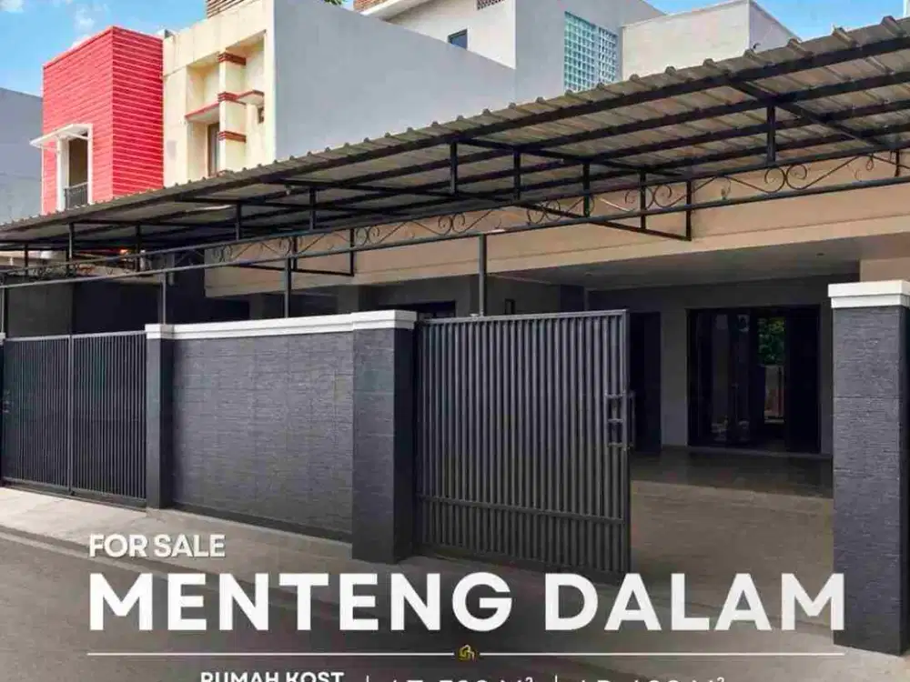 Jual Cepat Rumah + Kostan di Menteng Dalam Jakarta Selatan