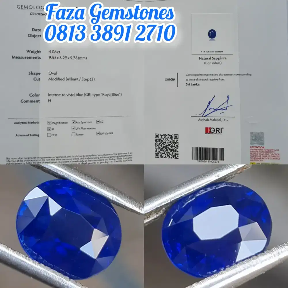 HQ Intense to Vivid Royal Blue Sapphire Srilanka, Favorite Color