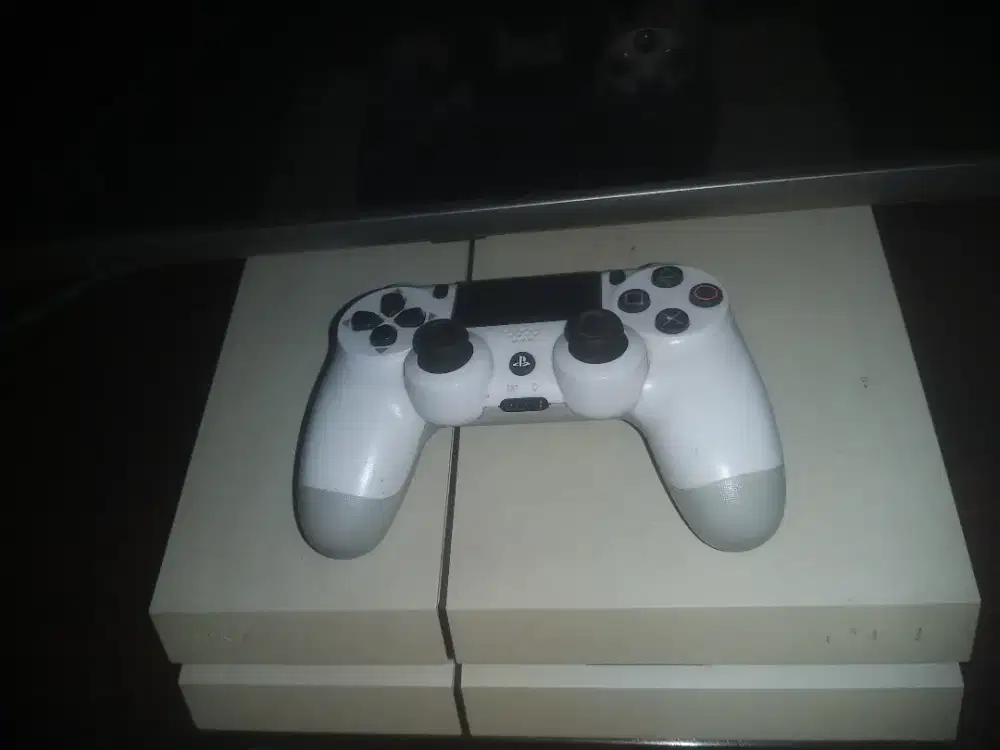 Ps4 dan stiik 1 playstation 4 ori putih seri 12