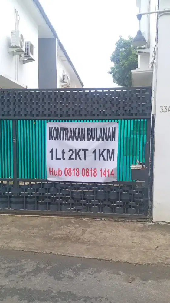 Sisa 1 unit Kontrakan Premium Bayar Bulanan 1Lt 2KT 1KM AC di Condet