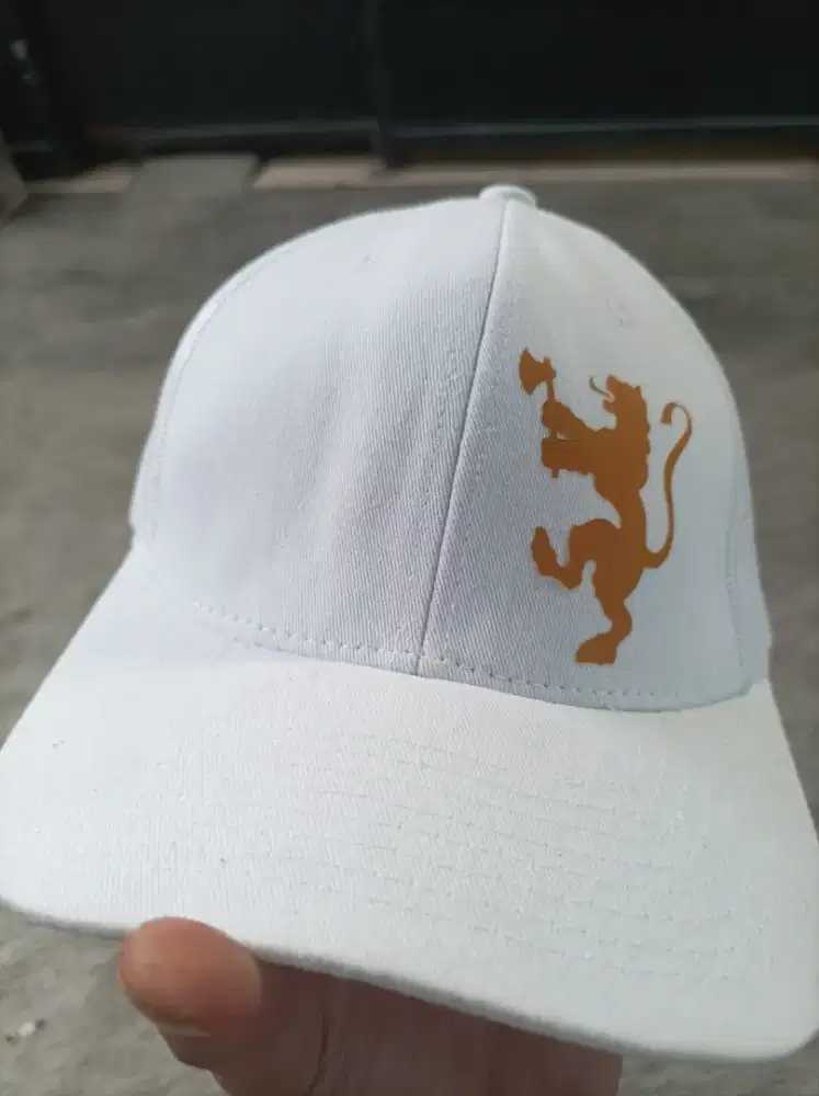 Topi jaring logo sablon