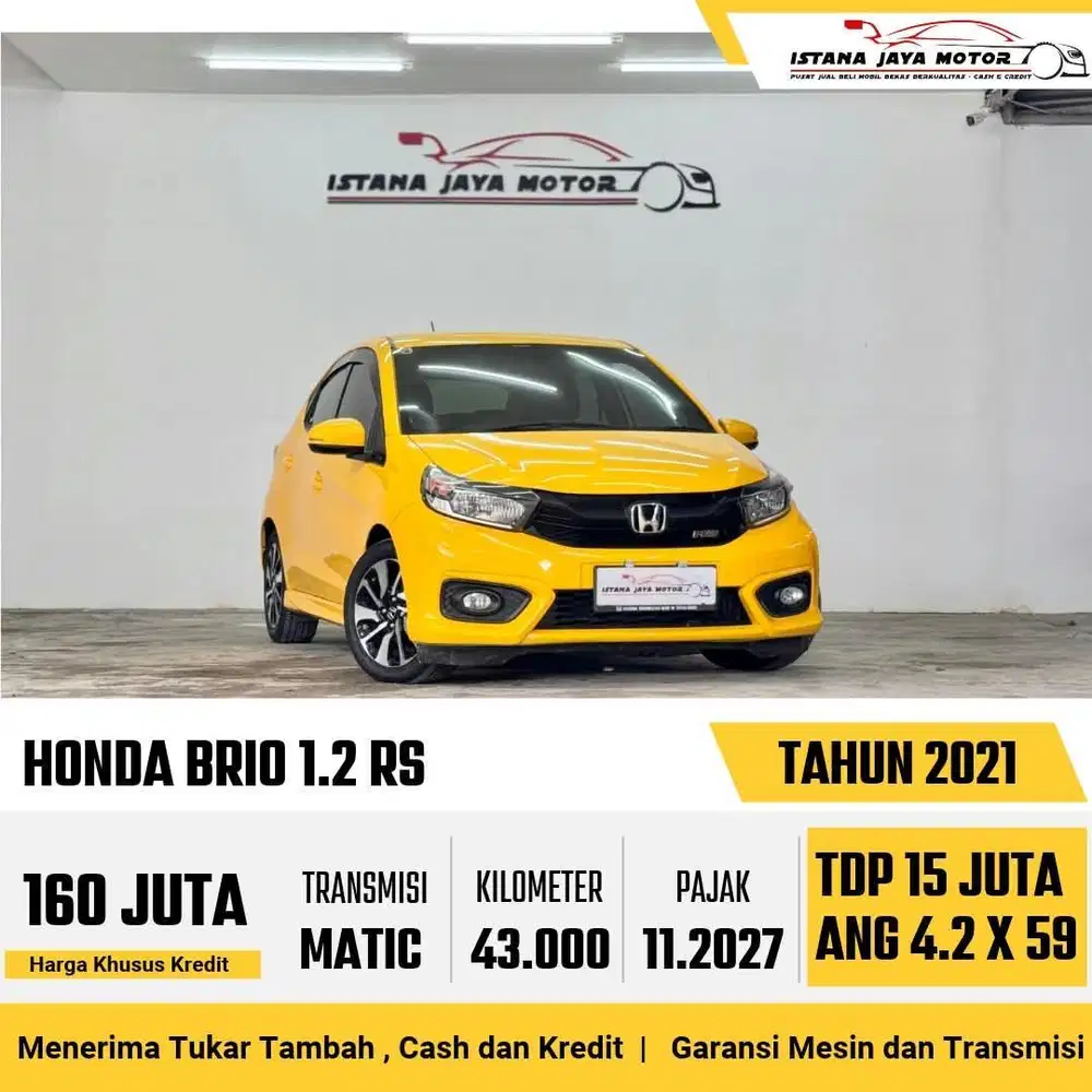 Honda Brio RS 1.2 Automatic 2021
