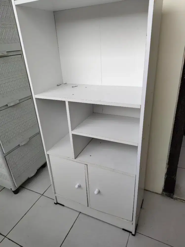 Lemari Rak Serbaguna Putih