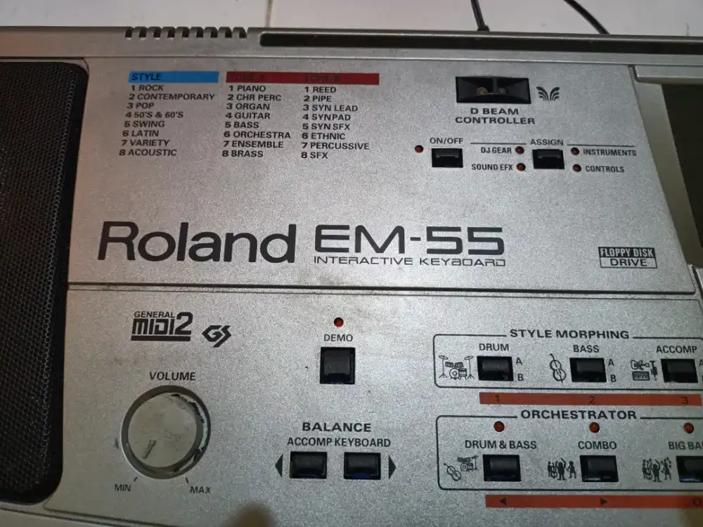 ROLAND EM55 BAGUS MULUS 99% PLUS TAS