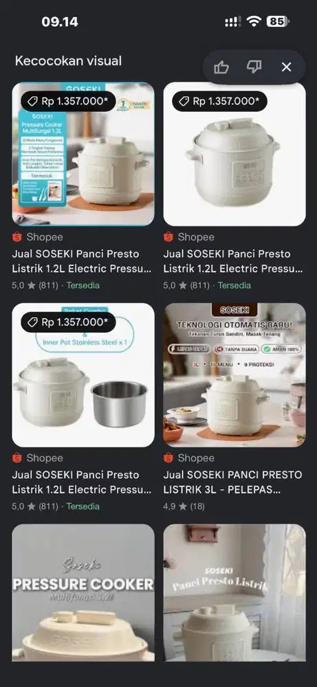 SOSEKI Panci Presto Listrik Multifungsi