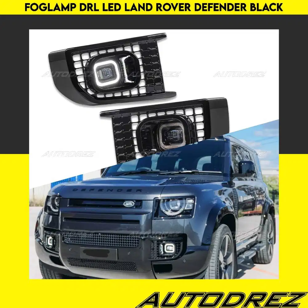 Foglamp Model URBAN Lampu Kabut DRL LED Kotak Land Rover Defender L663