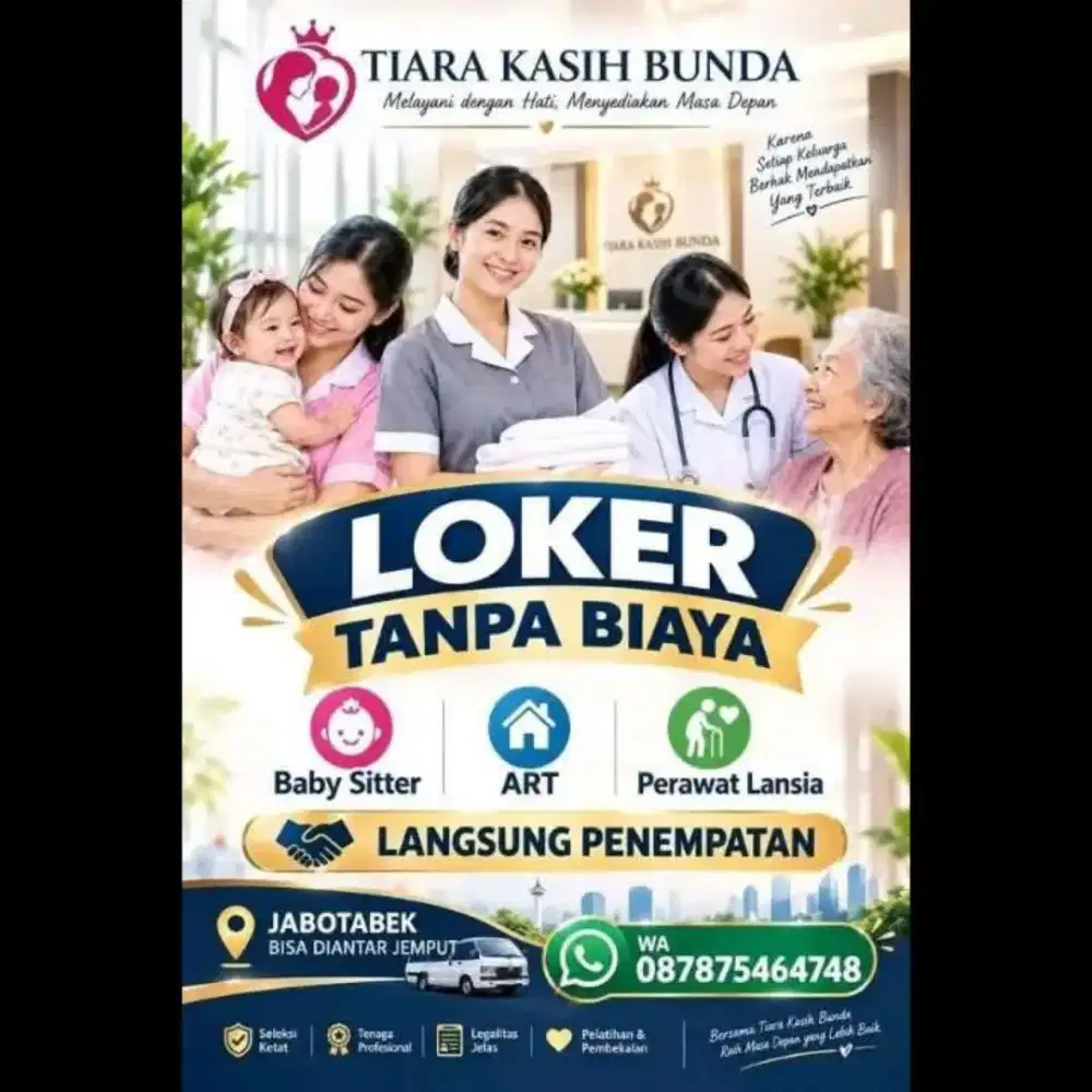 Banyak Loker Baby Sitter ART & Perawat Lansia Terpercaya Terakreditasi