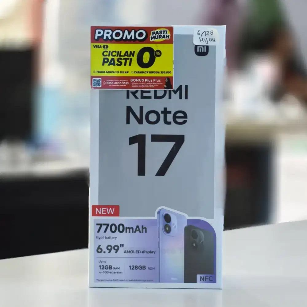 Redmi Note 17 Baru Segel Garansi Resmi Siap Pakai