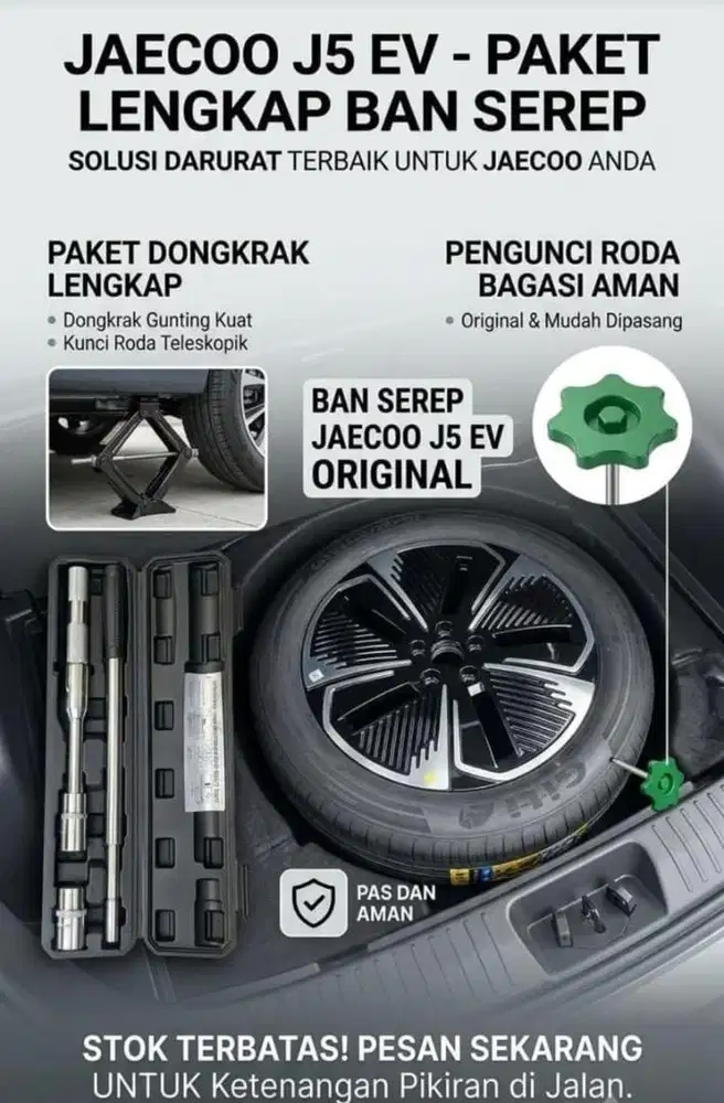 Paket 1 velg dan Ban serep J5