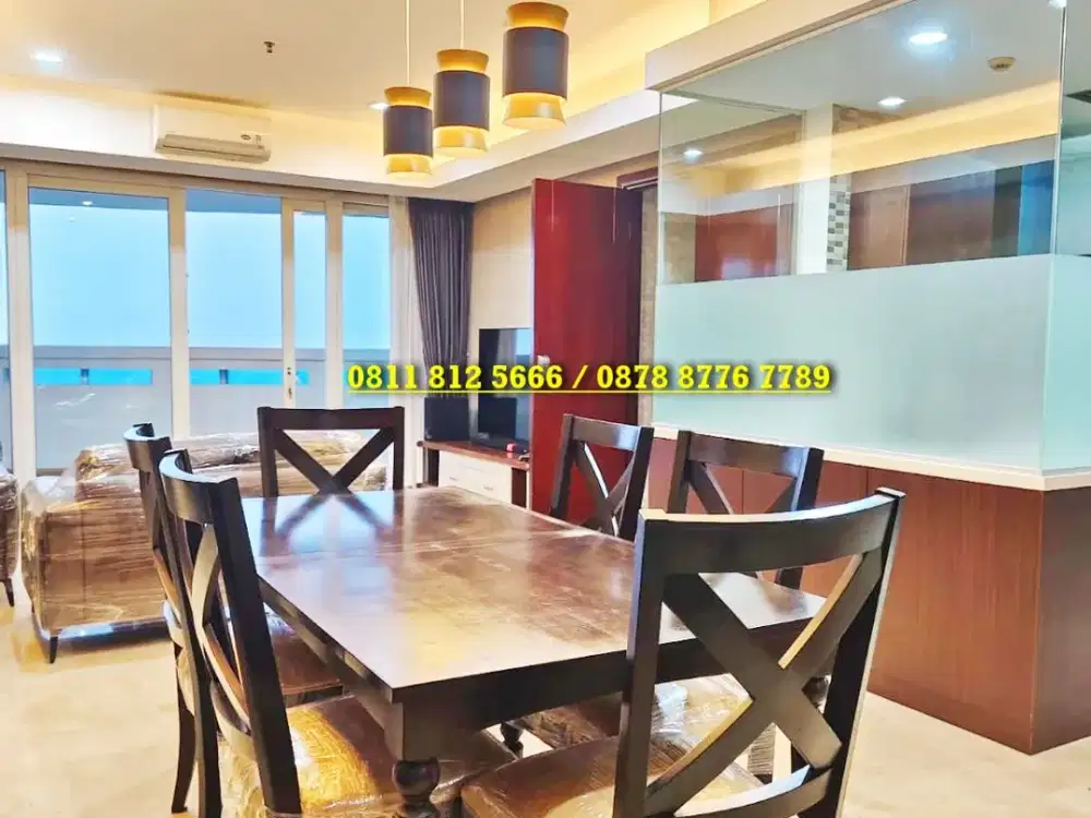 Private Lift! Apartemen Royal Springhill Kemayoran 3BR Furnished View Lepas Jakarta Pusat