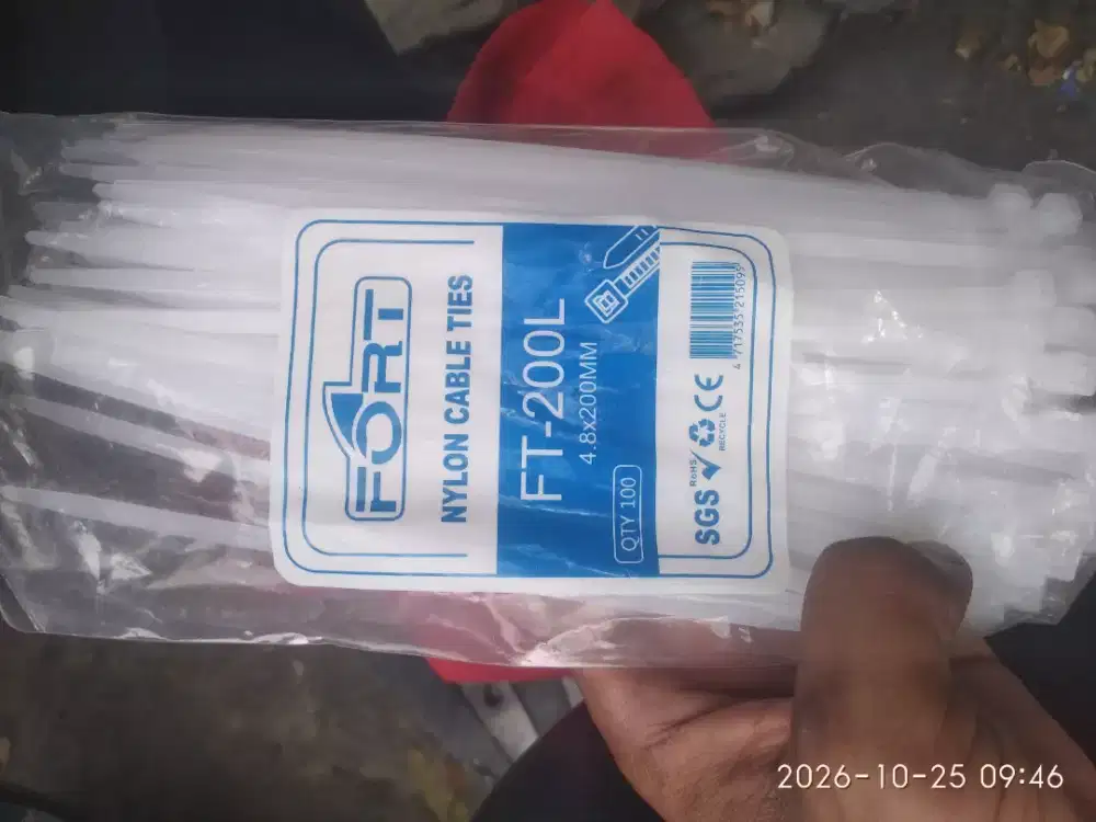 Kabel ties dan pala babi bor