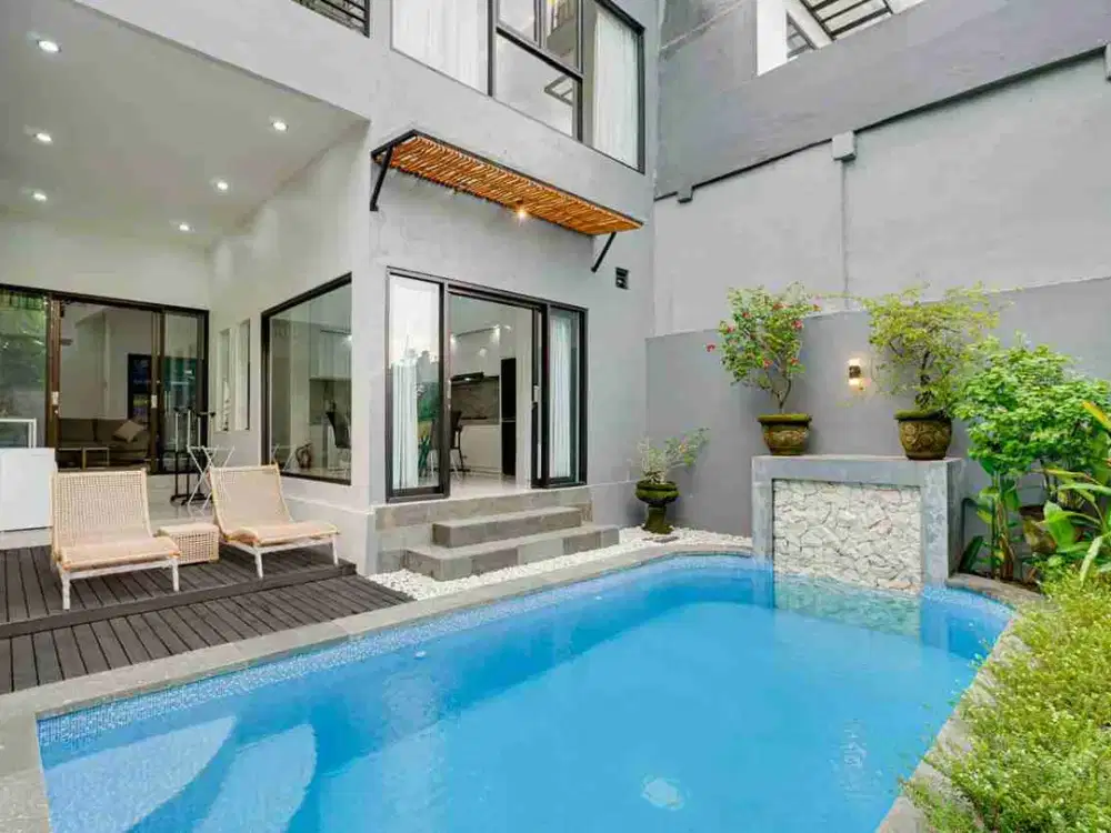 Dijual Atau Disewakan Rumah Semi Villa Terletak Di Dalam Kompleks Perumahan lokasi Gatsu Barat Denpasar  BALI