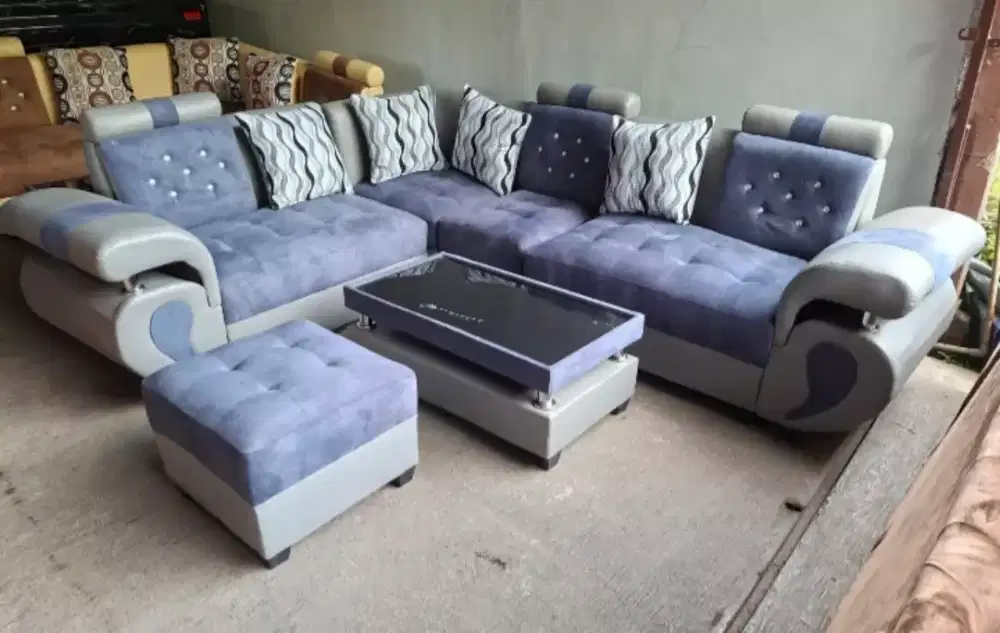 Sofa engkel satu abu