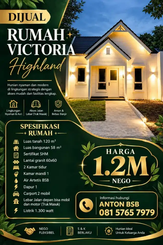 Victoria highland citraland danau bsb city forest hill kedaton miles