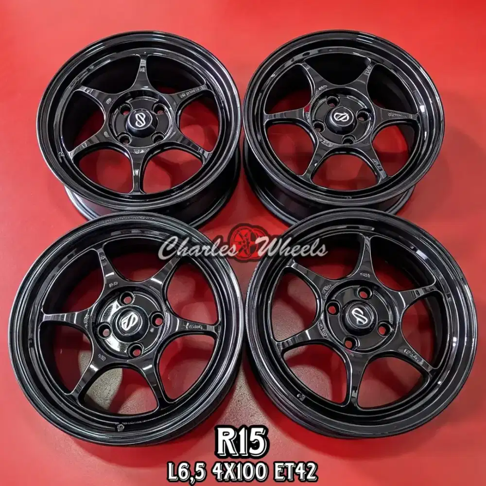 JUAL VELG REP ENKEI R15 4X100 BRIO JAZZ YARIS AGYA SIGRA DLL
