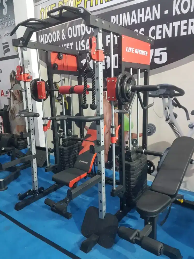 Smith Machine UF 088, Rak Angkat Beban, Cable Crosover